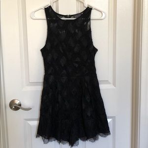 Black lace romper by Astr